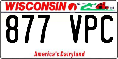 WI license plate 877VPC