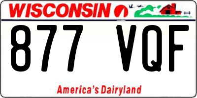 WI license plate 877VQF
