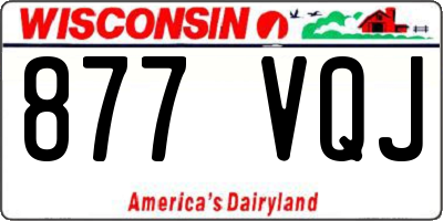 WI license plate 877VQJ
