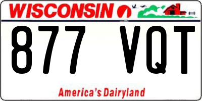 WI license plate 877VQT