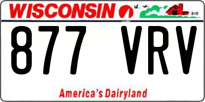 WI license plate 877VRV