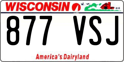WI license plate 877VSJ