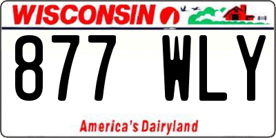 WI license plate 877WLY