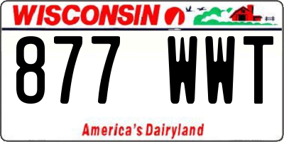 WI license plate 877WWT