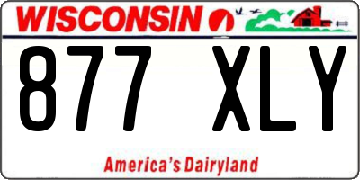 WI license plate 877XLY
