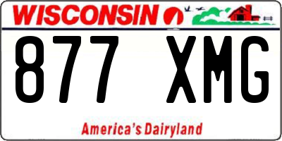 WI license plate 877XMG