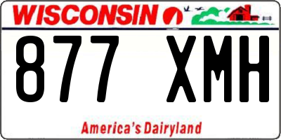 WI license plate 877XMH
