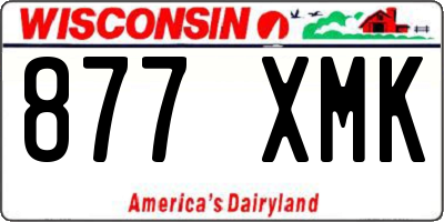 WI license plate 877XMK
