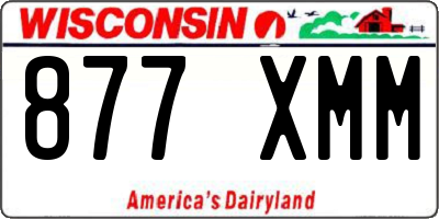 WI license plate 877XMM