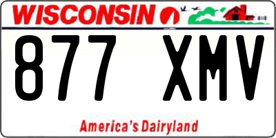 WI license plate 877XMV