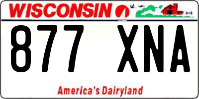 WI license plate 877XNA
