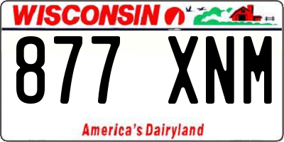 WI license plate 877XNM