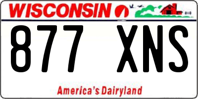 WI license plate 877XNS