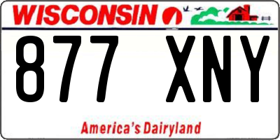WI license plate 877XNY