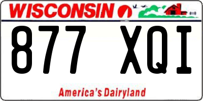 WI license plate 877XQI