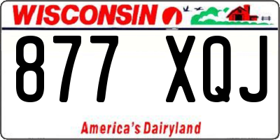 WI license plate 877XQJ