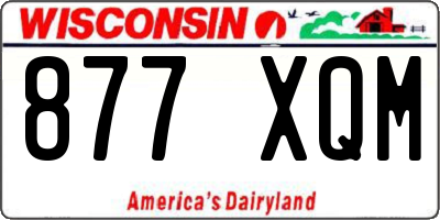 WI license plate 877XQM