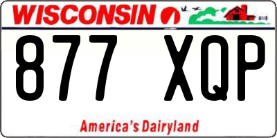 WI license plate 877XQP