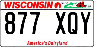 WI license plate 877XQY