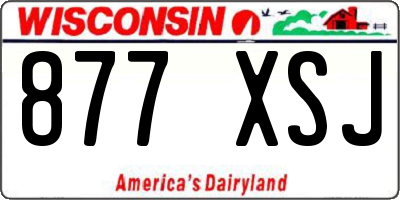 WI license plate 877XSJ