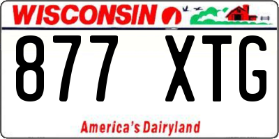 WI license plate 877XTG