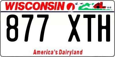 WI license plate 877XTH
