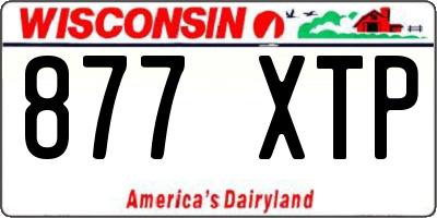 WI license plate 877XTP