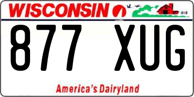 WI license plate 877XUG
