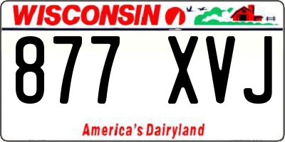 WI license plate 877XVJ
