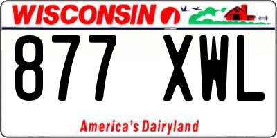 WI license plate 877XWL