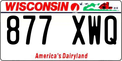 WI license plate 877XWQ