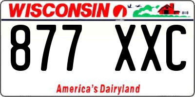 WI license plate 877XXC