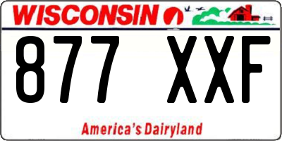 WI license plate 877XXF