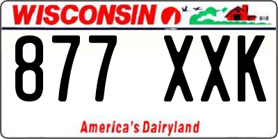 WI license plate 877XXK