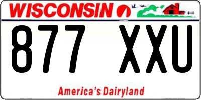 WI license plate 877XXU