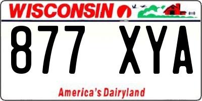 WI license plate 877XYA