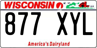 WI license plate 877XYL