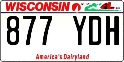 WI license plate 877YDH