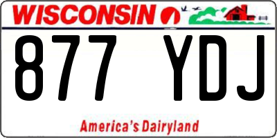 WI license plate 877YDJ
