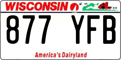 WI license plate 877YFB