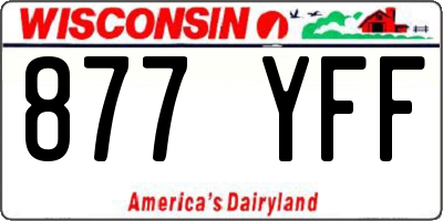 WI license plate 877YFF