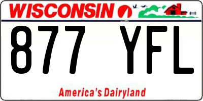 WI license plate 877YFL