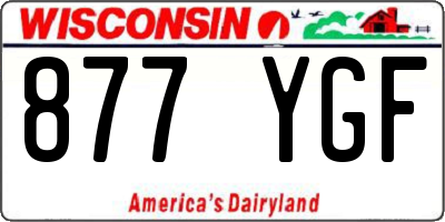 WI license plate 877YGF