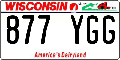 WI license plate 877YGG