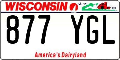 WI license plate 877YGL
