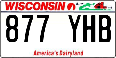 WI license plate 877YHB