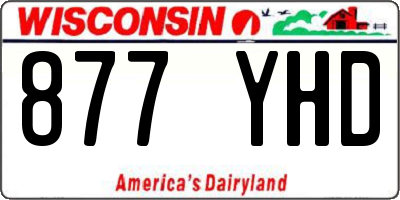 WI license plate 877YHD