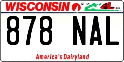 WI license plate 878NAL