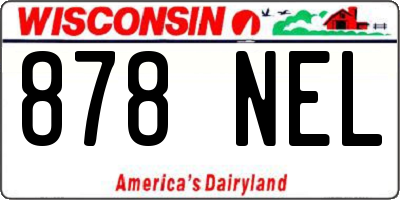 WI license plate 878NEL