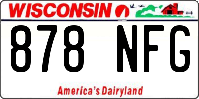WI license plate 878NFG